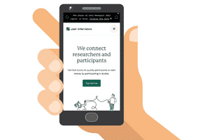 mobile site of user interviews