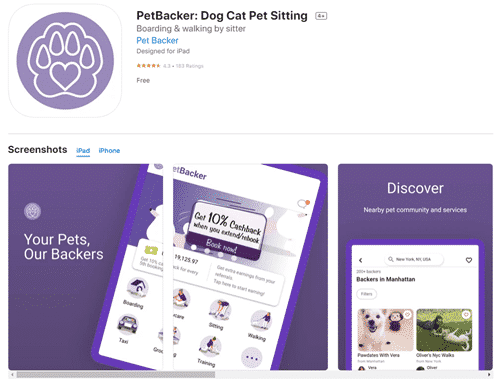 petbacker app