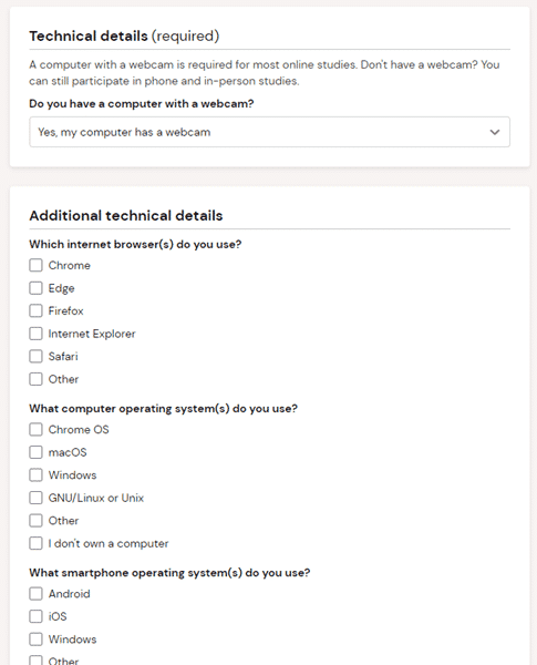 requirements for user interviews