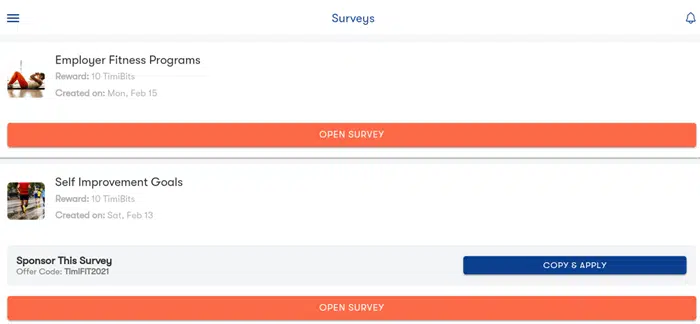 timifit paid surveys