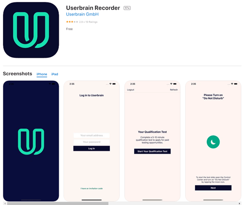 userbrain app