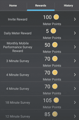 paid surveys on mobile performance meter