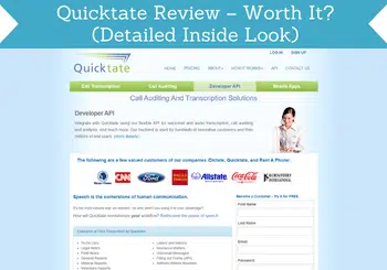 quicktate review header