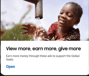 how to earn on samsung global goals