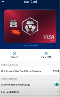 how to get your cyrpto visa card