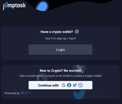 how to sign up on jumptask