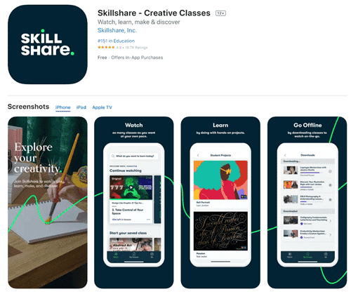 skillshare app