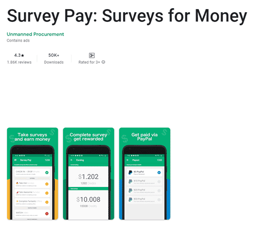 survey pay app