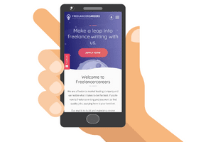 mobile version of freelancecareers