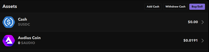 payout options of audius