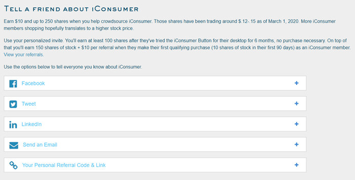 referral program of iconsumer