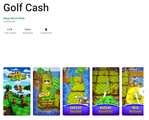 golf cash app