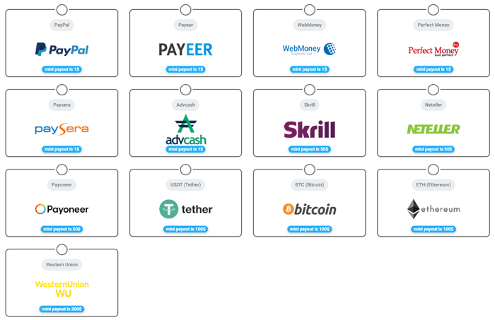 payment methods of upload 4ever