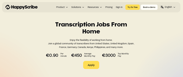 happy scribe jobs