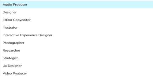 contently job categories