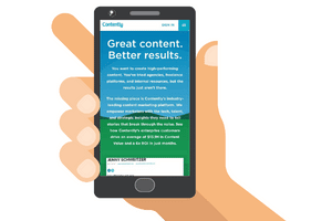 mobile version of contently