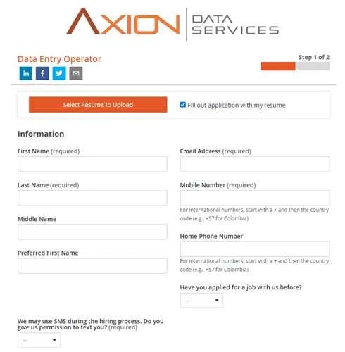 how to join axion data entry services