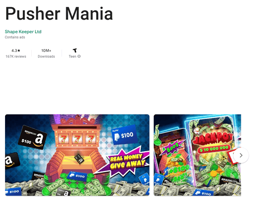 pusher mania app