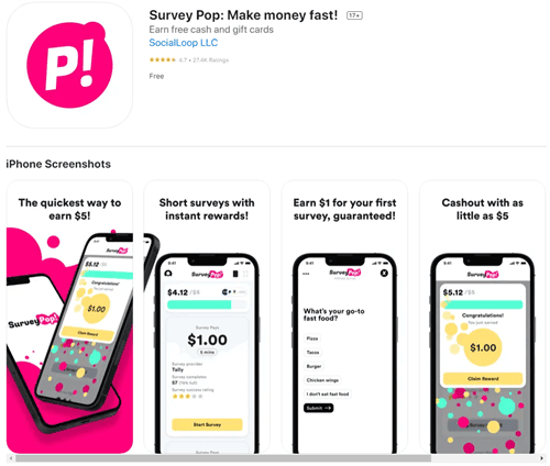 survey pop app