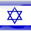 israel flag button