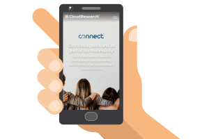 mobile version of connect by cloudresearch