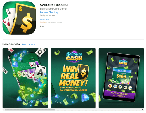 solitaire cash app