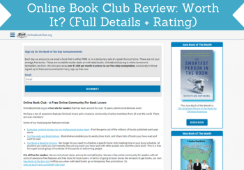 online book club review header