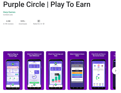 purple circle app
