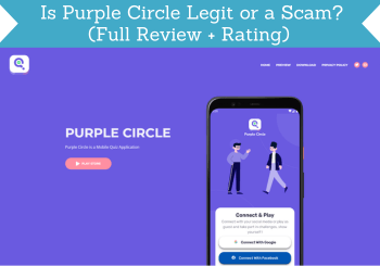 purple circle review header