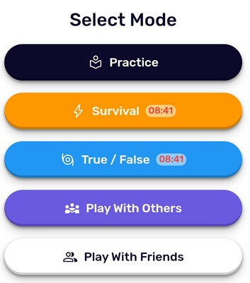 trivia game modes of purple circle