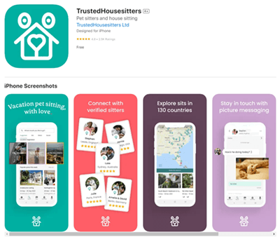 trustedhousesitters app