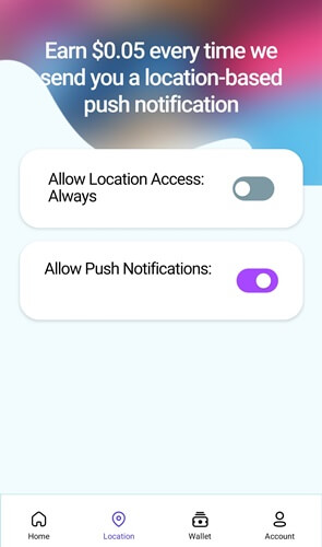 surveyparty location based notifications