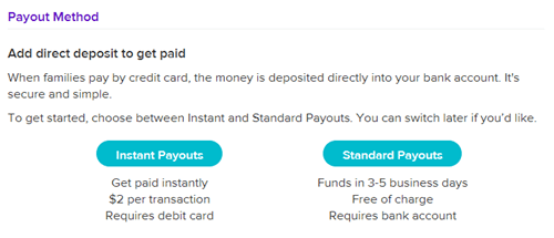 urbansitter payment method