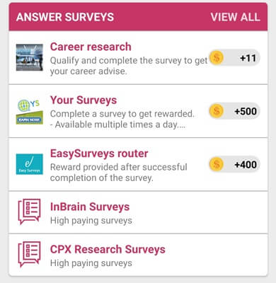 paid surveys of reward time