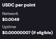 grass points value in usdc