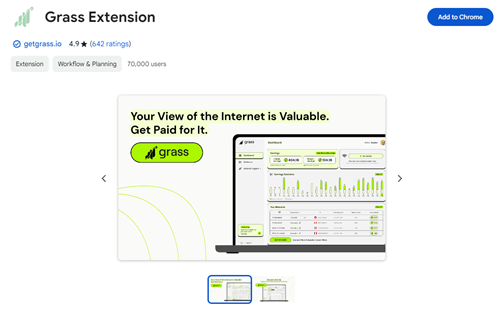 getgrass browser extension