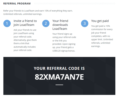 loadteam referral program