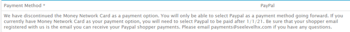 payment method of seelevel hx