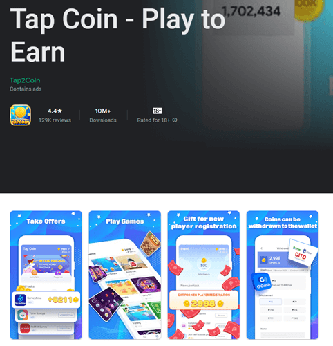 tap coin app