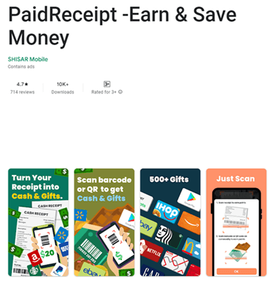 paidreceipt app