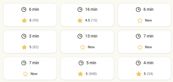 five surveys survey examples