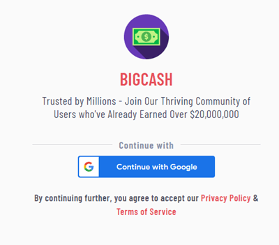 how to join bigcash