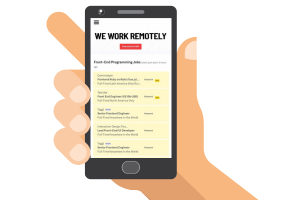 mobile version of we work remotely