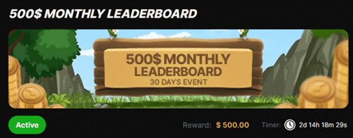 monthly leaderboard contests of earnut