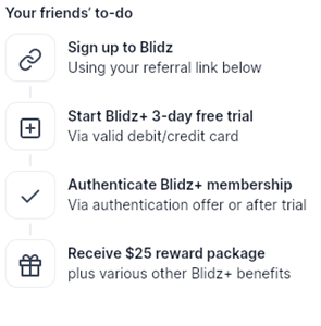 referral program of blidz