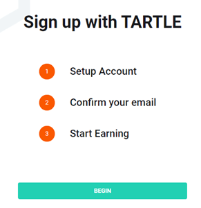 how to sign up on tartle