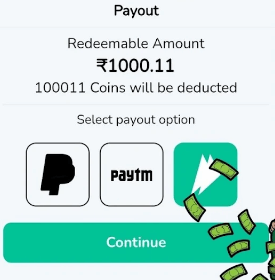 payout options of quizys