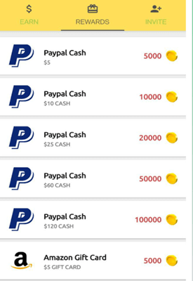 payout options of watch2earn