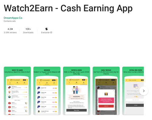 watch2earn app