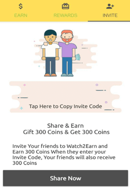 watch2earn referral program